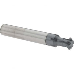 Accupro - 3/8° 3/8" Cut Diam, 1/8" Cut Width, 3/8" Shank, Solid Carbide Double-Angle Cutter - Exact Industrial Supply