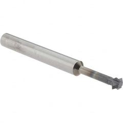 Accupro - 3/16° 3/16" Cut Diam, 0.093" Cut Width, 3/16" Shank, Solid Carbide Double-Angle Cutter - Exact Industrial Supply