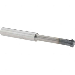 Accupro - 3/8° 3/8" Cut Diam, 1/8" Cut Width, 3/8" Shank, Solid Carbide Double-Angle Cutter - Exact Industrial Supply