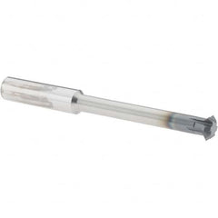 Accupro - 3/8° 3/8" Cut Diam, 1/8" Cut Width, 3/8" Shank, Solid Carbide Double-Angle Cutter - Exact Industrial Supply