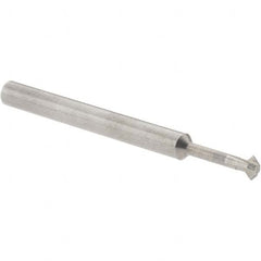 Accupro - ° 3mm Cut Diam, 0.059" Cut Width, 1/8" Shank, Solid Carbide Double-Angle Cutter - Exact Industrial Supply