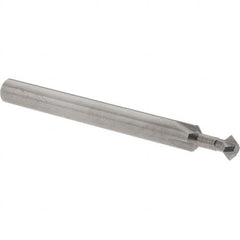 Accupro - 3/16° 3/16" Cut Diam, 0.093" Cut Width, 3/16" Shank, Solid Carbide Double-Angle Cutter - Exact Industrial Supply