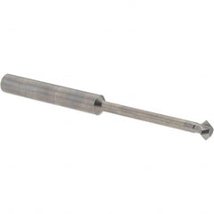 Accupro - 1/4° 1/4" Cut Diam, 1/8" Cut Width, 1/4" Shank, Solid Carbide Double-Angle Cutter - Exact Industrial Supply