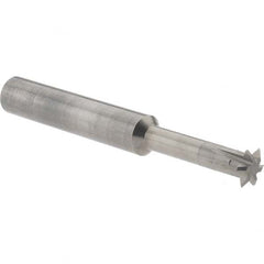 Accupro - 5/16° 5/16" Cut Diam, 0.072" Cut Width, 5/16" Shank, Solid Carbide Double-Angle Cutter - Exact Industrial Supply