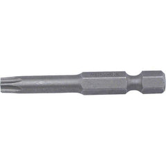 Wiha - T10 Power Bit - 1/4" Drive, 2" OAL - Exact Industrial Supply