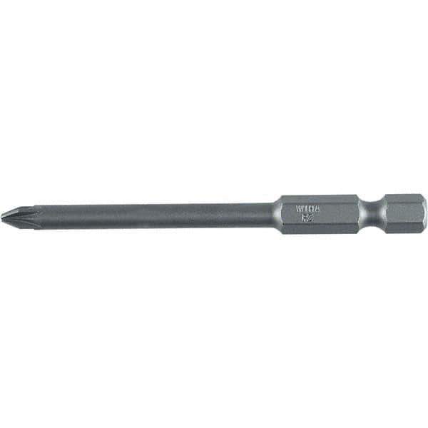 Wiha - PZ.2 Power Bit - 1/4" Drive, 2-3/4" OAL - Exact Industrial Supply