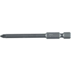 Wiha - PZ.2 Power Bit - 1/4" Drive, 2-3/4" OAL - Exact Industrial Supply