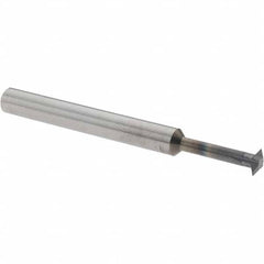 Accupro - 3/16° 3/16" Cut Diam, 0.055" Cut Width, 3/16" Shank, Solid Carbide Double-Angle Cutter - Exact Industrial Supply