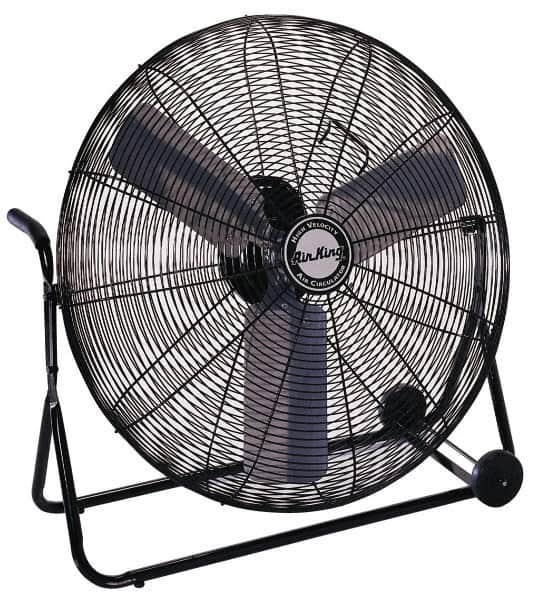 Air King - 30" Blade, 1/4 hp, 3,450, 6,000 & 7,650 CFM, Low Floor Stand Industrial Circulation Fan - Exact Industrial Supply