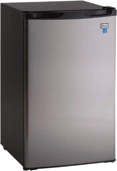 Avanti - Refrigerators Capacity: 4.4 Cu Ft Color: Stainless Steel/Black - Exact Industrial Supply