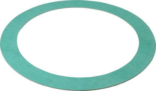Made in USA - 8" Pipe, 8-5/8" ID x 11" OD Flange Gasket - Fiberglass/Aramid Fiber, Green/White, 1/16" Thick - Exact Industrial Supply