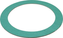Made in USA - 6" Pipe, 6-5/8" ID x 8-3/4" OD Flange Gasket - Fiberglass/Aramid Fiber, Green/White, 1/8" Thick - Exact Industrial Supply