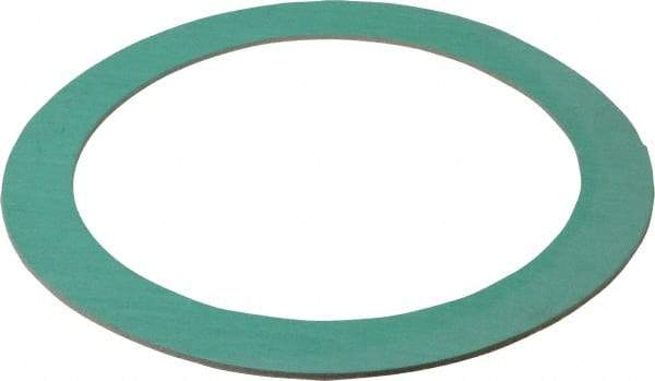 Made in USA - 8" Pipe, 8-5/8" ID x 11" OD Flange Gasket - Fiberglass/Aramid Fiber, Green/White, 1/8" Thick - Exact Industrial Supply