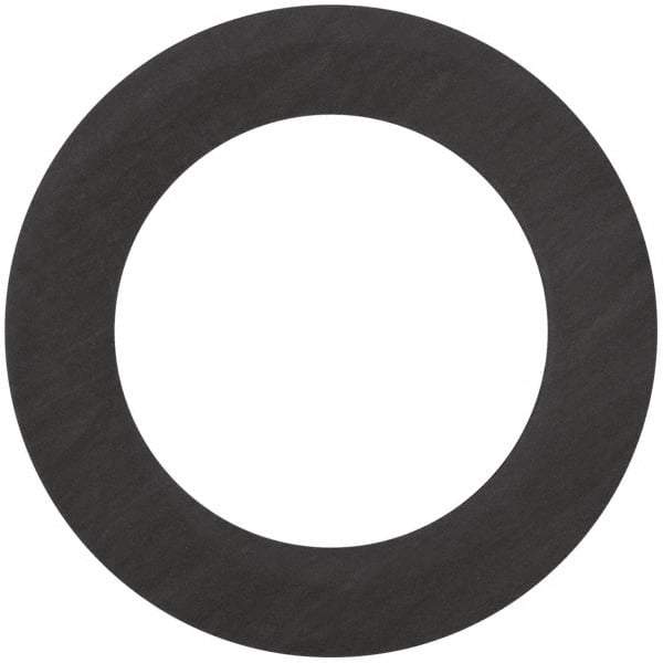 Made in USA - 4" Pipe, 4-1/2" ID x 6-7/8" OD Flange Gasket - Carbon Fiber, Black, 1/16" Thick - Exact Industrial Supply