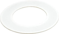 Made in USA - 4" Pipe, 4" ID x 6-7/8" OD Flange Gasket - PTFE, White, 3/32" Thick - Exact Industrial Supply