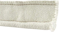 Made in USA - 5/8" Bulb Diam, 2-1/2" Overall Width, Fiberglass Tadpole Gasketing - 25' Long, White - Exact Industrial Supply