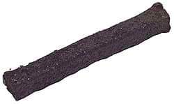 Made in USA - 5/16" x 25' Spool Length, Graphite Yarn Compression Packing - 3,500 Max psi, -450 to 6000° F, Dark Gray - Exact Industrial Supply