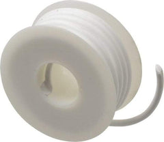 Made in USA - 5/32" x 15' Spool Length, PTFE Compression Packing - -450 to 550° F, White - Exact Industrial Supply