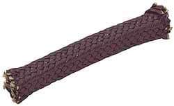 Made in USA - 5/8" x 2-2/5' Spool Length, Graphite Impregnated Aramid Compression Packing - 1,800 Max psi, -50 to 600° F, Gray - Exact Industrial Supply