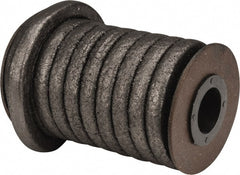 Made in USA - 3/8" x 12.4' Spool Length, Graphite Impregnated Aramid Compression Packing - Exact Industrial Supply