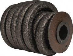 Made in USA - 5/8" x 4.7' Spool Length, Graphite Impregnated Aramid Compression Packing - Exact Industrial Supply