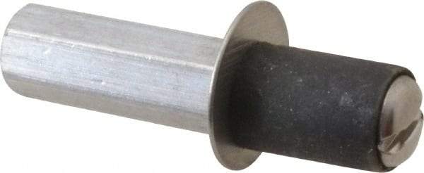 Made in USA - 5/16" OD, Thumbnut Pressure Test Plug - 1/2" Long - Exact Industrial Supply