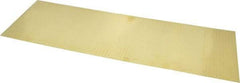 Made in USA - 10 Piece, 18 Inch Long x 6 Inch Wide x 0.002 Inch Thick, Shim Sheet Stock - Brass - Exact Industrial Supply