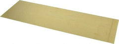 Made in USA - 10 Piece, 18 Inch Long x 6 Inch Wide x 0.004 Inch Thick, Shim Sheet Stock - Brass - Exact Industrial Supply