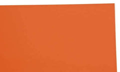 Made in USA - 1 Piece, 25" Wide x 50" Long Plastic Shim Stock Sheet - Coral (Color), ±10% Tolerance - Exact Industrial Supply