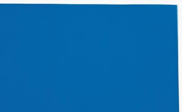 Made in USA - 1 Piece, 20" Wide x 20" Long Plastic Shim Stock Sheet - Blue, ±10% Tolerance - Exact Industrial Supply