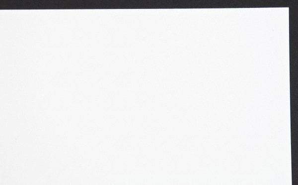 Made in USA - 1 Piece, 20" Wide x 20" Long Plastic Shim Stock Sheet - White, ±10% Tolerance - Exact Industrial Supply