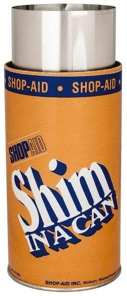 Made in USA - 100 Inch Long x 6 Inch Wide x 0.002 Inch Thick, Roll Shim Stock - Aluminum - Exact Industrial Supply