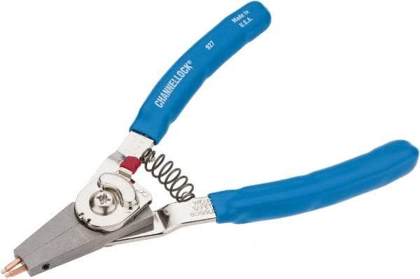 Channellock - 3/8 to 2" Ring Internal, 1/4 to 2" Ring, External, Combination Retaining Ring Pliers - Features Interchangeable Tips - Exact Industrial Supply