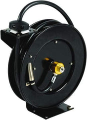 T&S Brass - 35' Spring Retractable Hose Reel - 300 psi, Hose Included - Exact Industrial Supply