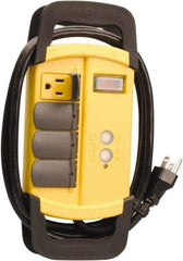 Woods PRO - 4 Outlets, 125 Volts, 15 Amps, 6' Cord, Power Outlet Strip - Keyhole Mount, 5-15 NEMA Configuration, 10-1/4" Strip, cULus - Exact Industrial Supply