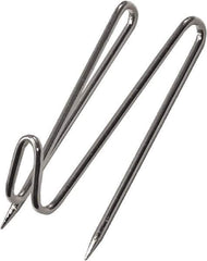 ADVANTUS - 25 Hooks, 1" Long x 1" Deep, Metal Hook Panel - 2-1/2" High - Exact Industrial Supply