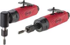 Sioux Tools - 1/4" Collet, Straight Handle, Air Die Grinder - 25,000 RPM, Rear Exhaust, 0.5 hp, 90 psi, 1/4 NPT Inlet - Exact Industrial Supply