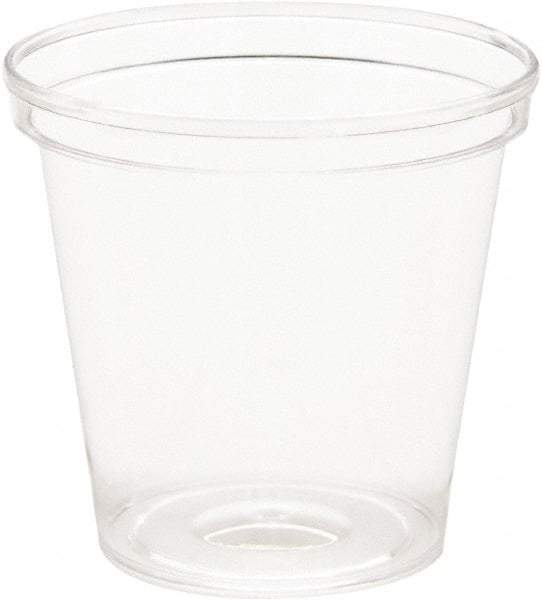 WNA - Comet Plastic Portion/Shot Glass, 1 oz, Clear - Clear - Exact Industrial Supply
