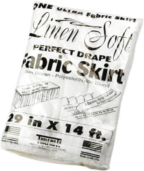 Tablemate Products - Table Set Plastic Banquet Roll, Table Cover, 40" x 100', White - Exact Industrial Supply