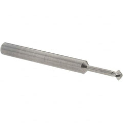 Accupro - 5/32° 5/32" Cut Diam, 0.078" Cut Width, 3/16" Shank, Solid Carbide Double-Angle Cutter - Exact Industrial Supply