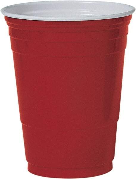 Solo - Plastic Party Cold Cups, 16 oz - Red - Exact Industrial Supply
