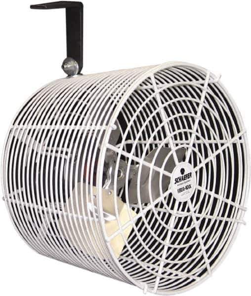 Schaefer Ventilation Equipment - 8" Blade, 1/100 hp, 450 CFM, Industrial Circulation Fan - Ceiling Mount, 1 Speed - Exact Industrial Supply