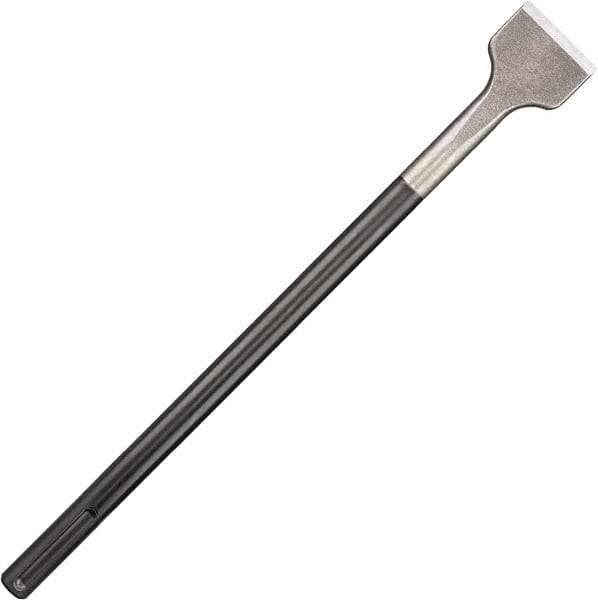 DeWALT - 2" Head Width, 16" OAL, 7/8" Shank Diam, Scaling Chisel - SDS Max Drive, SDS Max Shank, Steel - Exact Industrial Supply