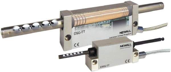 Newall - 96" Max Measuring Range, 5 & 10 µm Resolution, 106" Scale Length, Inductive DRO Linear Scale - 10 µm Accuracy, IP67, 11-1/2' Cable Length, Series DSG-TT - Exact Industrial Supply