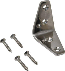 Sugatsune - 1-5/8" Long x 1" Wide, 18-8 Stainless Steel, Wide Corner Brackets - Exact Industrial Supply