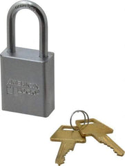 American Lock - 1-1/2" Shackle Clearance, Keyed Alike A5101 Padlock - 1/4" Shackle Diam, Steel - Exact Industrial Supply