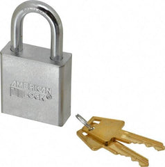 American Lock - 1-1/8" Shackle Clearance, Keyed Alike A5200 Padlock - 5/16" Shackle Diam, Steel - Exact Industrial Supply