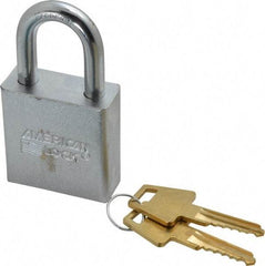 American Lock - 1-1/8" Shackle Clearance, Keyed Alike A5200 Padlock - 5/16" Shackle Diam, Steel - Exact Industrial Supply