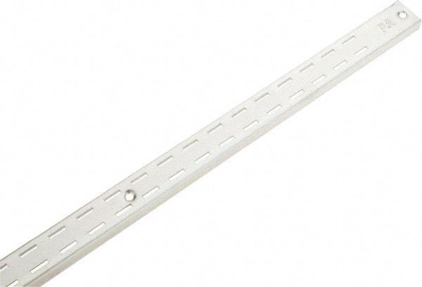 Knape & Vogt - Anachrome Steel Coated Double Slot Standard Bracket - 48" Long - Exact Industrial Supply