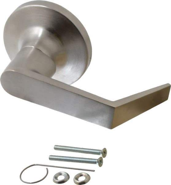 Yale - Grade 1 Dummy Lever Lockset - 2-3/4" Back Set, 6 Pin Para Keyway Cylinder, US26D/Satin Chrome Plated Finish - Exact Industrial Supply